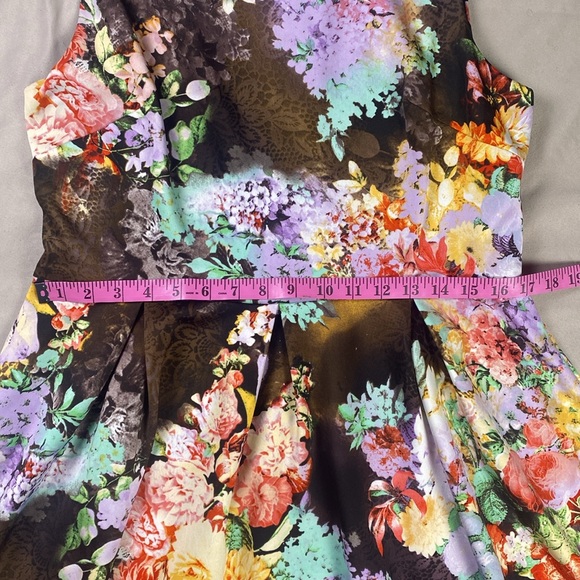 Betsy Johnson Floral Sleeveless Fit and Flare Dress Size 14 - Picture 7 of 9